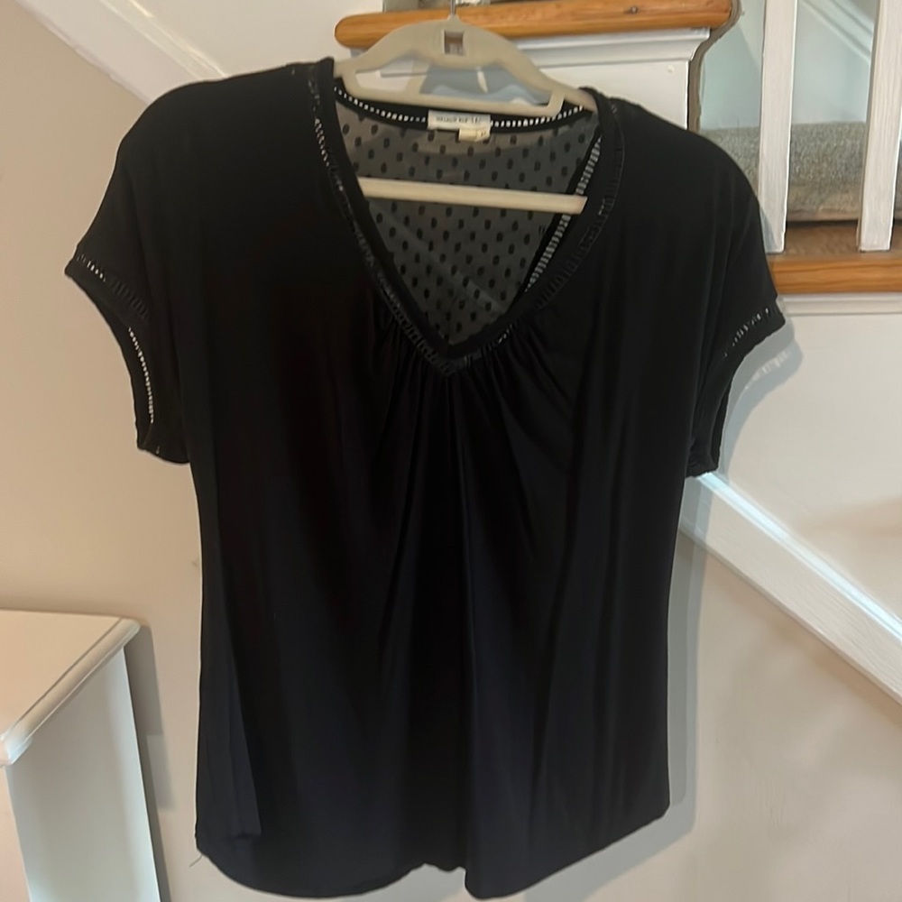 Anthropologie black top size XS by meadow rue
